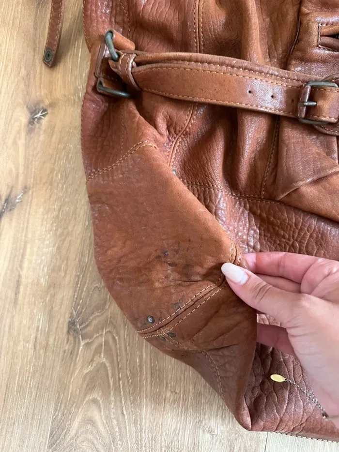 Sac à main Billy Jérôme Dreyfuss marron modèle taille L - photo numéro 5