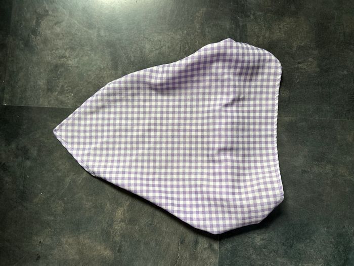 Fichu Vichy lilas taille unique - photo numéro 7