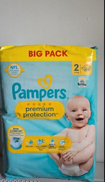 Pampers Premium Protection taille 2, 68 couches