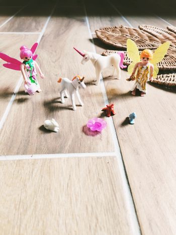 🦄Playmobil féerie/fairies lot de figurines fées, petits animaux et licornes