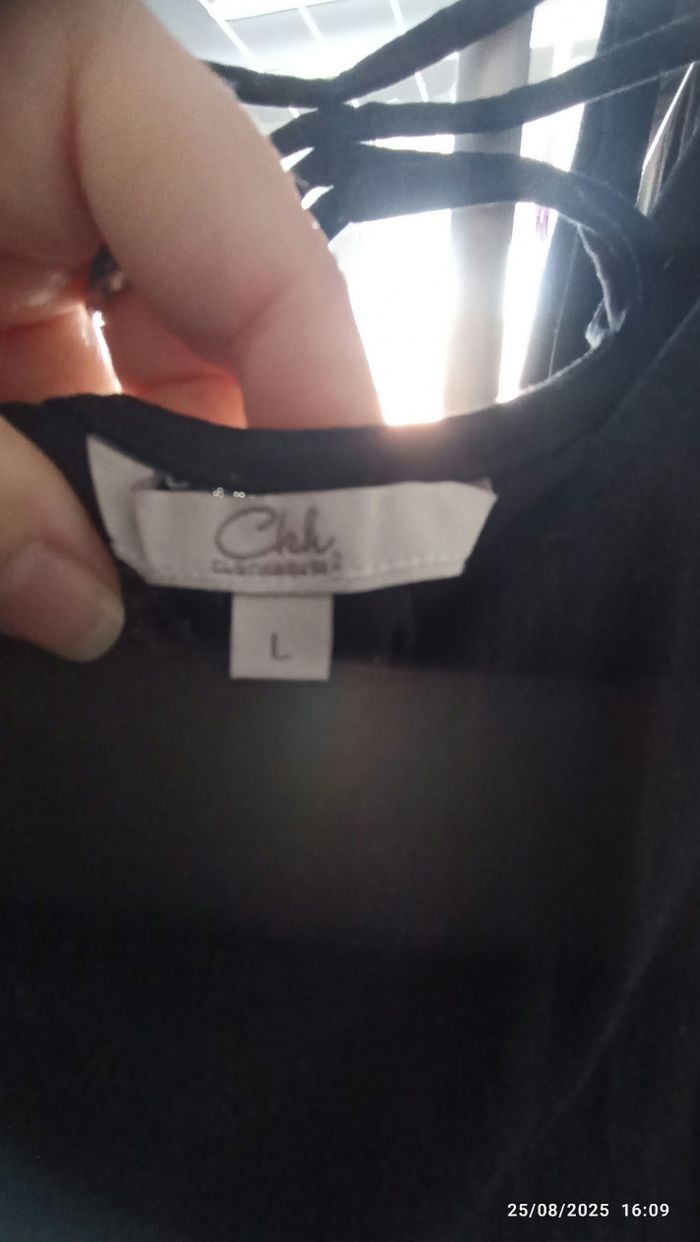 Robe courte noire L - photo numéro 3