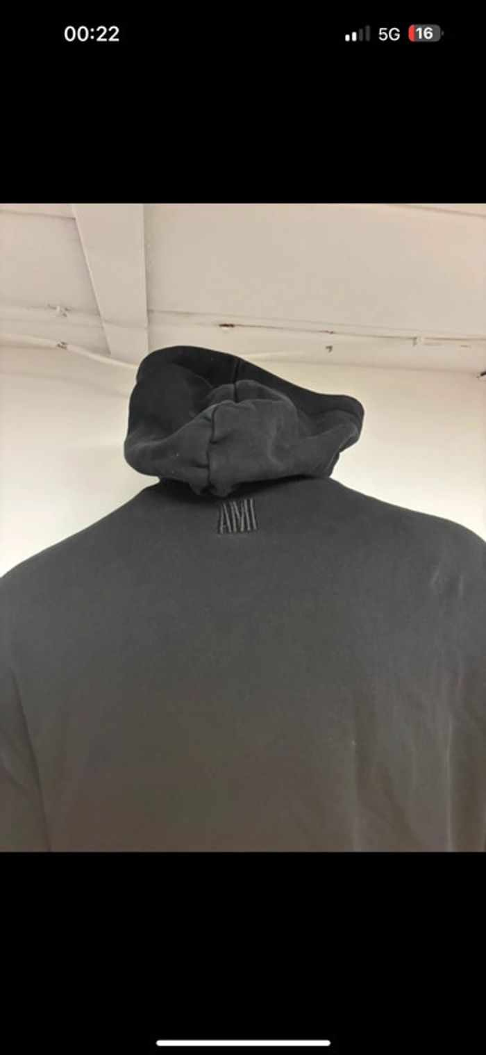 Sweat à capuche AMI noir – Taille M – Excellent état - photo numéro 4