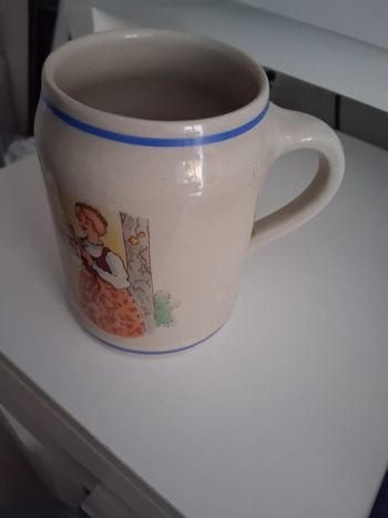 Chope à bière alsacienne en grès 