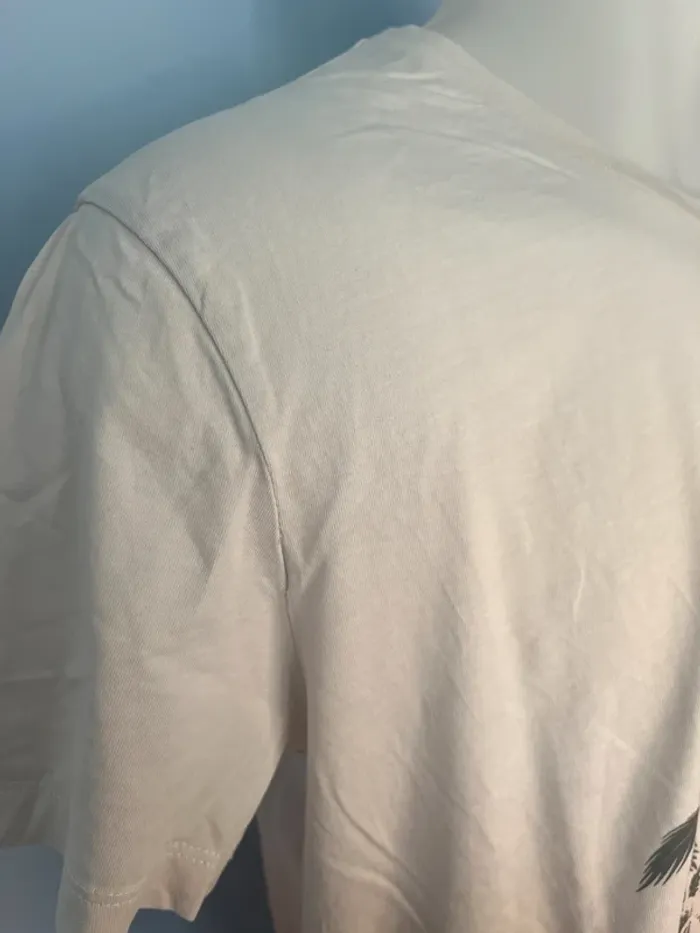 🌅 T-shirt manches courtes MEXX dégradé blanc/vieux rose – Taille M, imprimé surf tendance - photo numéro 3