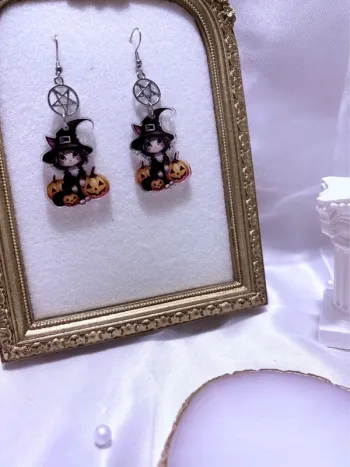 Boucles d’oreilles Witch Halloween