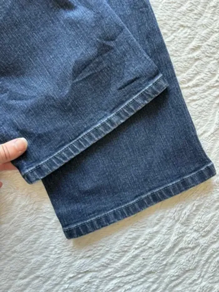 Jean Levi’s 505 Straight femme – taille 42/44 XL/2XL bleu foncé mi taille Modèle US rare - photo numéro 12