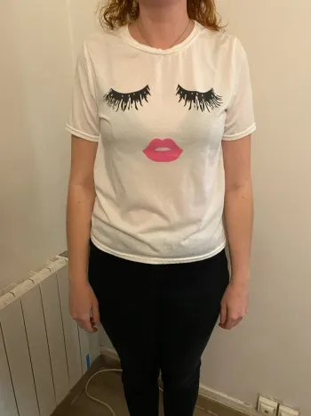 Maillot manches courtes visage