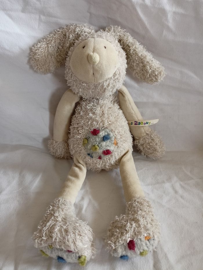 Doudou lapin les zazous moulin roty 35 cm