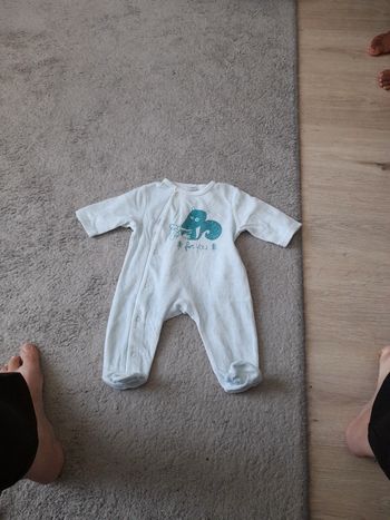 Pyjama velours renard 3 mois