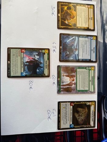 Star Wars Unlimited Cartes Légendaires/Rares