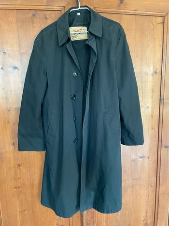 Trench coat taille M noir vintage