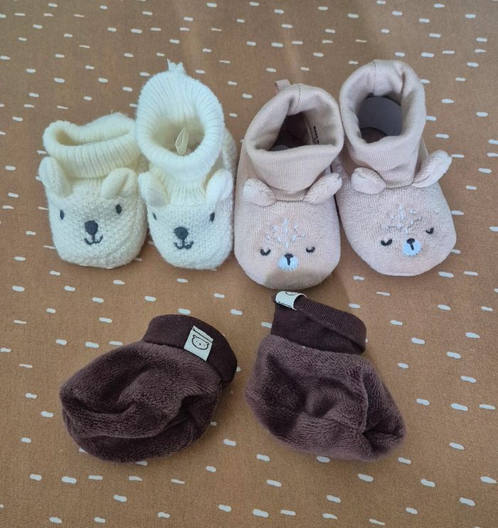 Lot de chaussons bébé