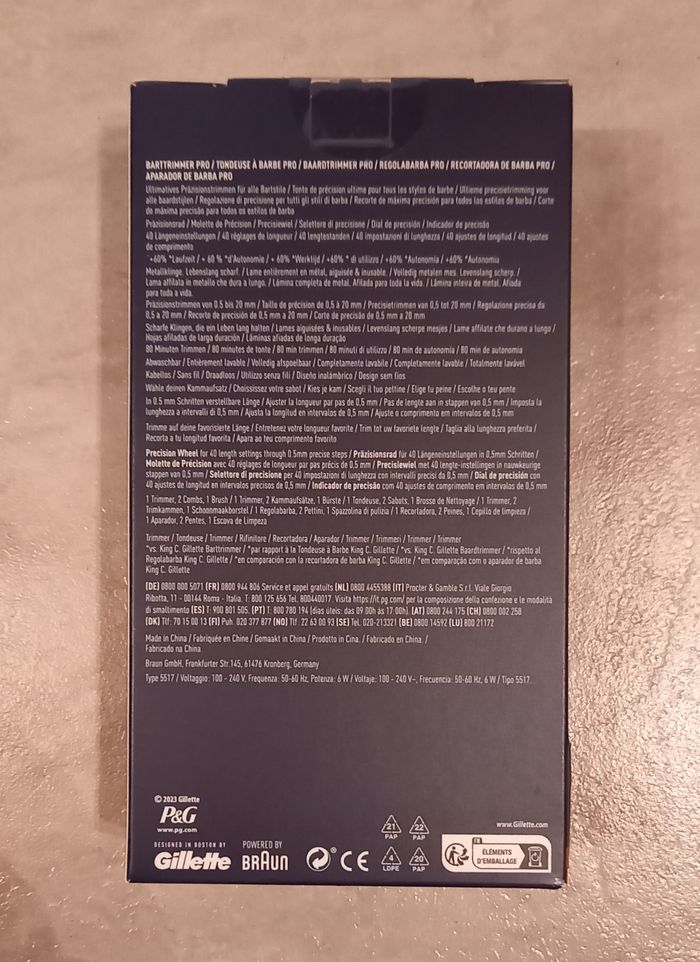 Tondeuse à Barbe Electrique King C. Gillette PRO sans le code-barres - photo numéro 3