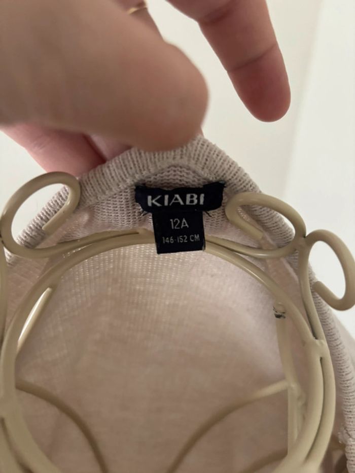 Pull léger Kiabi taille 12 ans , crème beige , fille - photo numéro 2