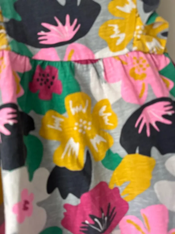 👗 robe à fleurs bébé fille - gemo - 24 mois - très bon état 100% coton - photo numéro 2