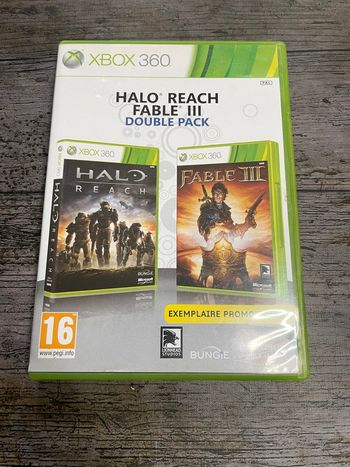 Double pack Halo Reach & Fable III Xbox 360 complet VF Microsoft