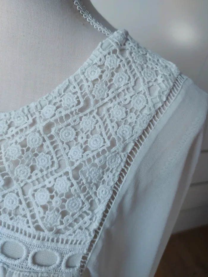 Blouse en voile manches chauves-souris - photo numéro 3
