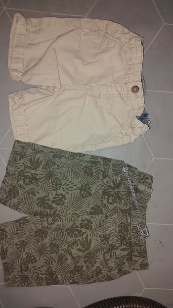 Lot de 2 bermudas garçon – 92 cm (2 ans) – In Extenso – 4 €