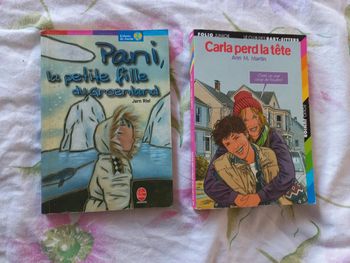 Lot 2 livres pani,la petite fille du Groenland et carla perd la tête
