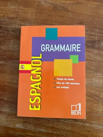 Livre espagnol, grammaire