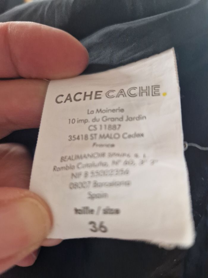 Manteau noir taille 36 Cache Cache - photo numéro 2