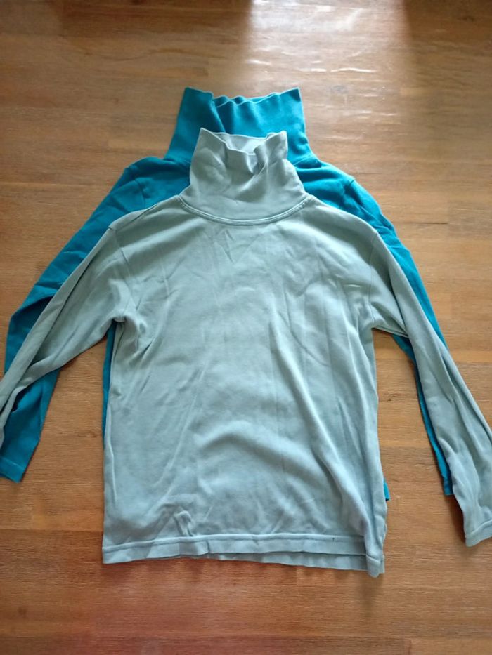 Lot t-shirt col roulé