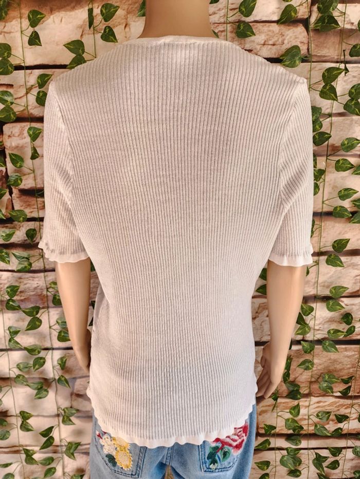 🌸Tshirt MC Blanc Pauporté Taille 40🌸 - photo numéro 4
