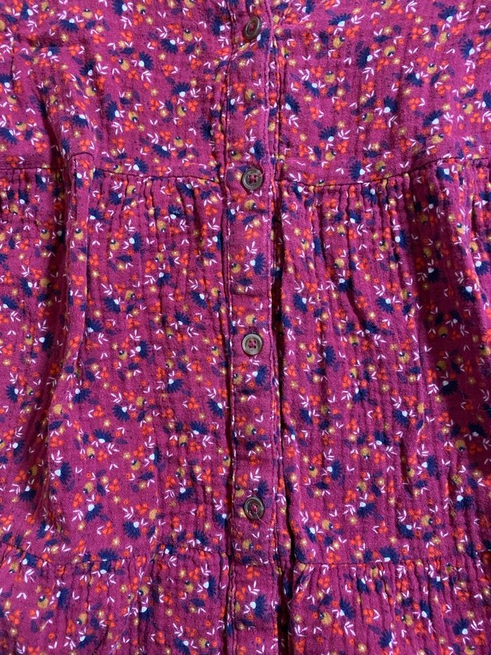 Okaidi Robe fleurie fuchsia Taille 6 ans - photo numéro 3