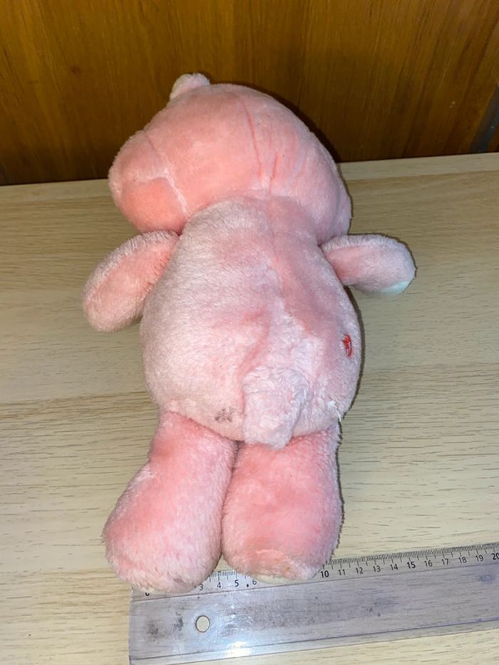 Peluche bisounours rose coeur kenner Care Bears groscheri 1983 - photo numéro 2