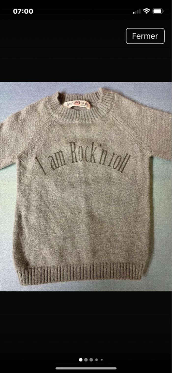 Pull bébé Numaé 3 mois