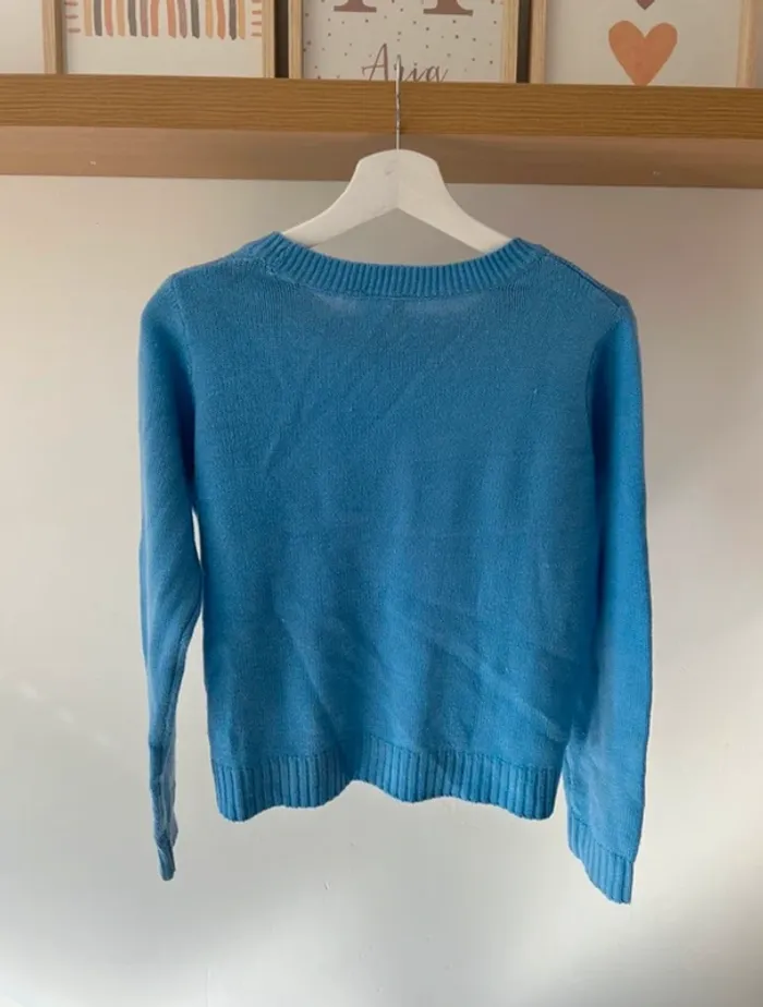 Pull bleu H&M taille S - photo numéro 2