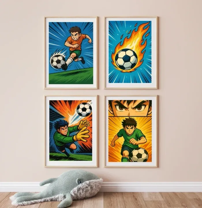 Affiches Football Hero pour chambre enfant - photo numéro 3