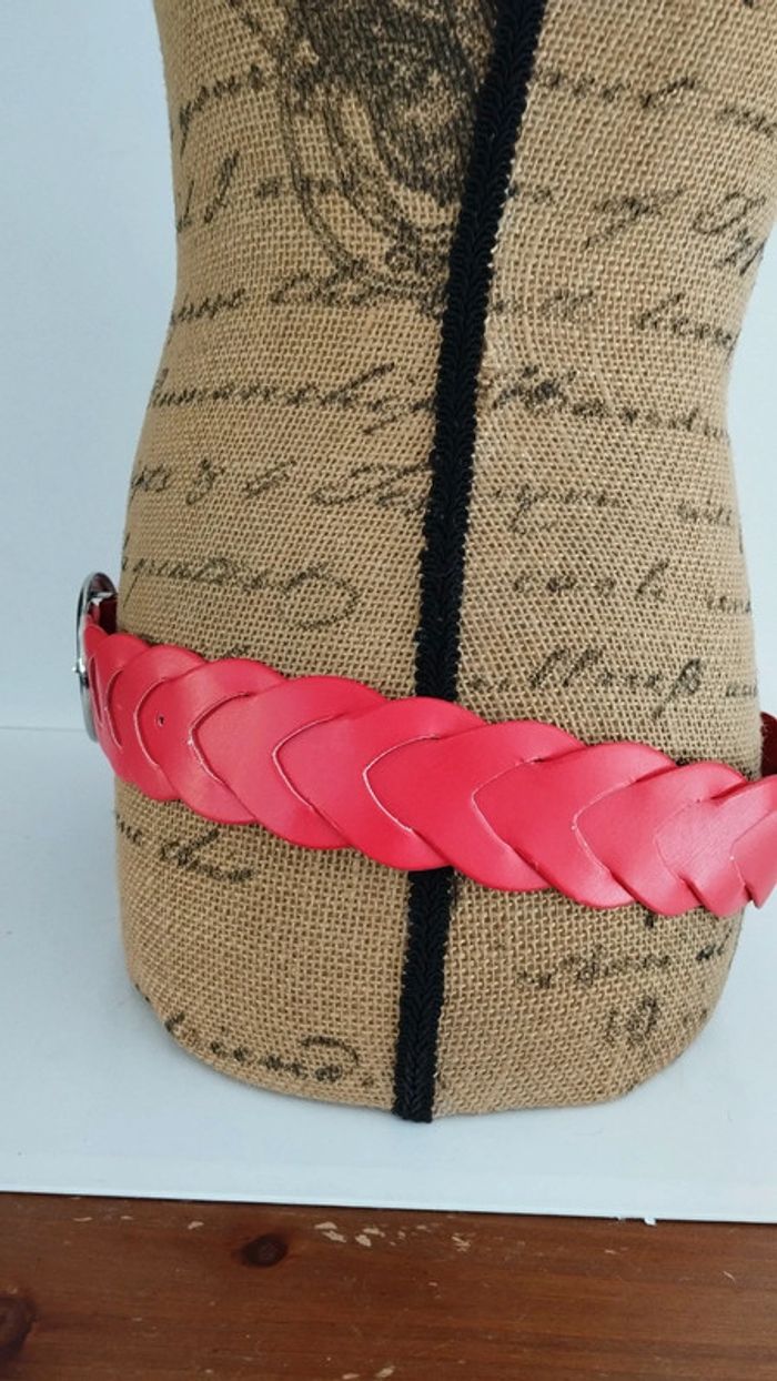 Ceinture croisée rouge 90 cm - photo numéro 6