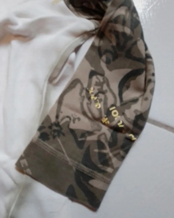 Pull blanc et vert kaki femme Protest - photo numéro 11