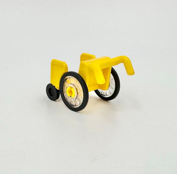 Lego City Accessoires : fauteuil roulant jaune - NEUF - photo numéro 4