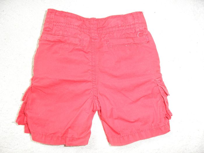 Bermuda rouge garçon, OBAIBI, taille 3 mois - photo numéro 4