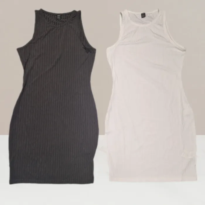 Lot de robes décontractées gris & blanc - Shein - Taille M - photo numéro 2