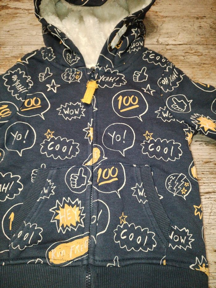 Magnifique veste zippée mi saison garçon 12 mois - photo numéro 4