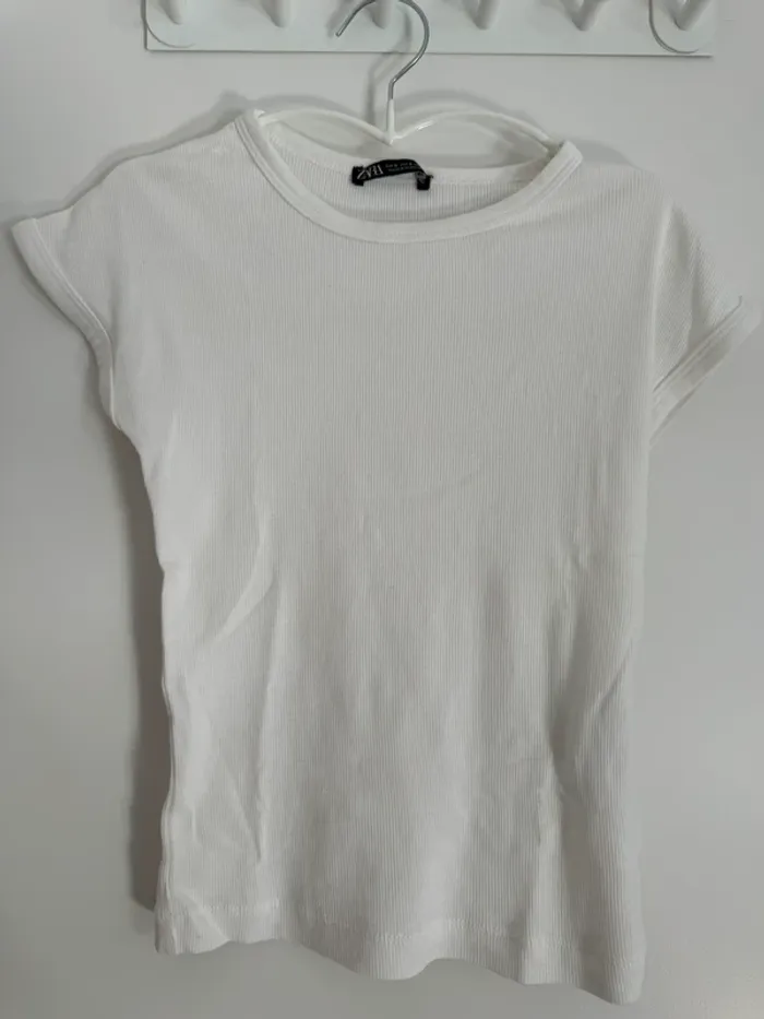 Tee-Shirt Zara S blanc
