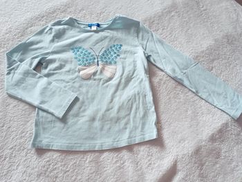 Blouse papillon à sequins 8 ans
