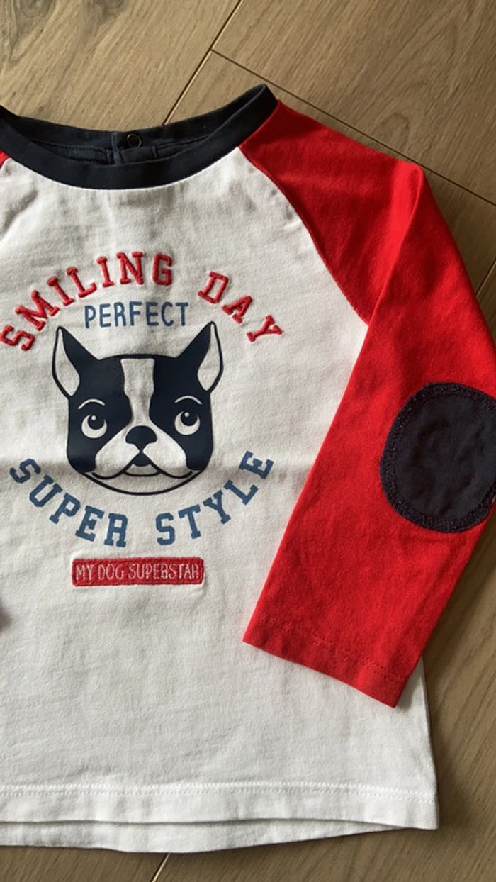 T-shirt manches longues bébé garçon 23 mois - photo numéro 2