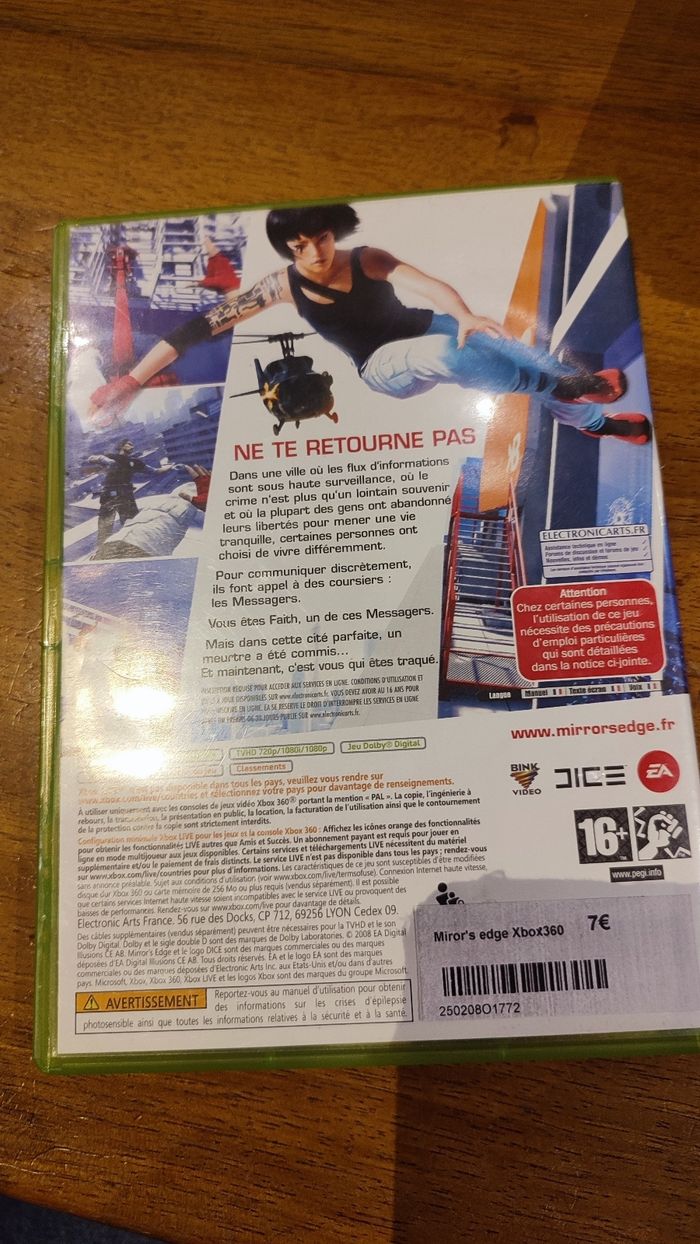 Mirror's edge Xbox 360 - photo numéro 3