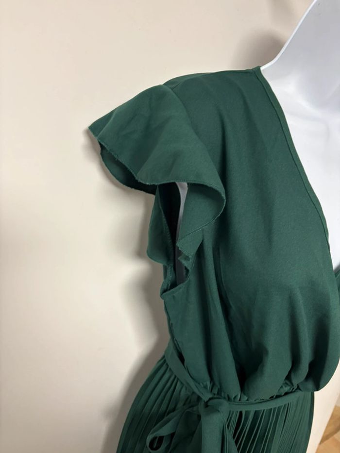 Robe chic  vert émeraude neuve - photo numéro 3