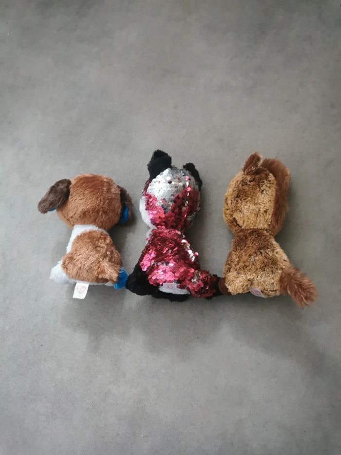 3 peluches ty - photo numéro 2