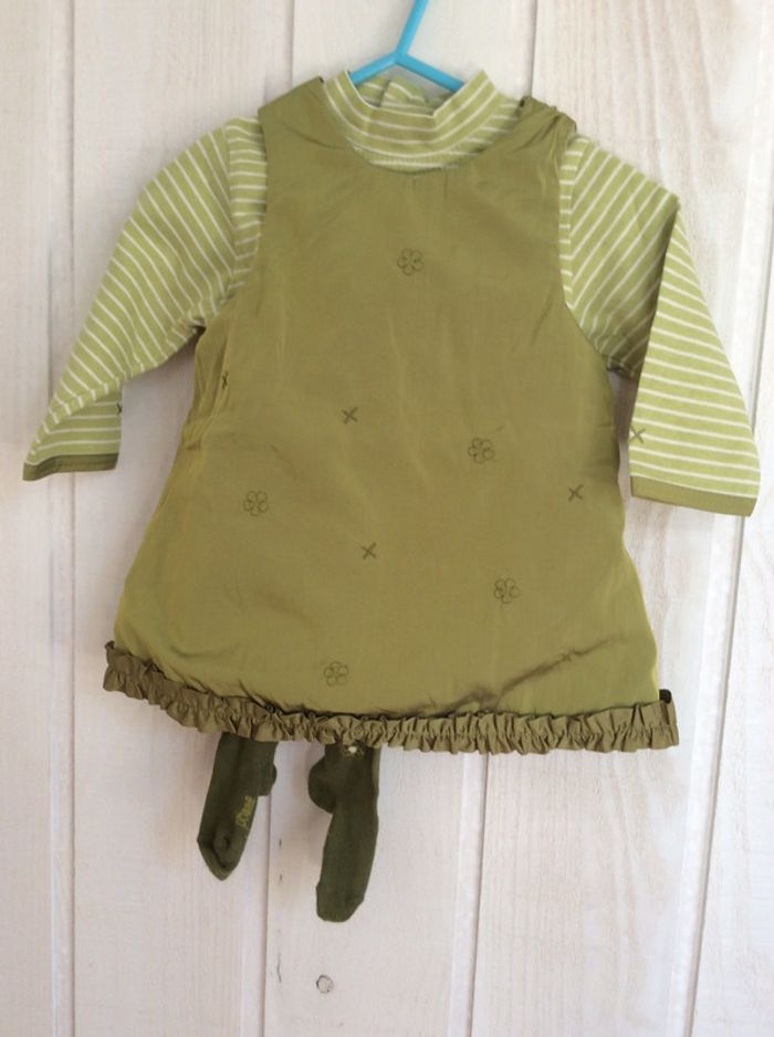 Ensemble robe + t-shirt + collant