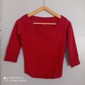 Sweat rouge court t36 Esprit