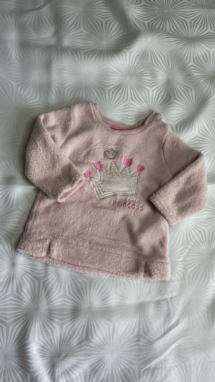 Pull polaire fille 12/18 mois 86cm - photo numéro 2