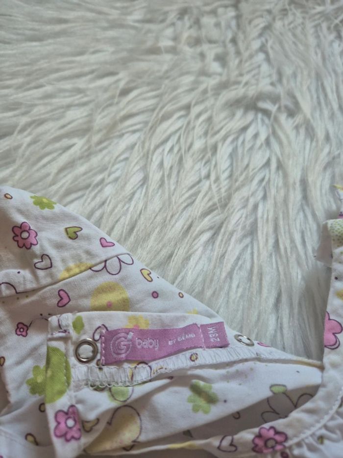 Robe blanche à fleurs – Gémo – 24 mois - photo numéro 3