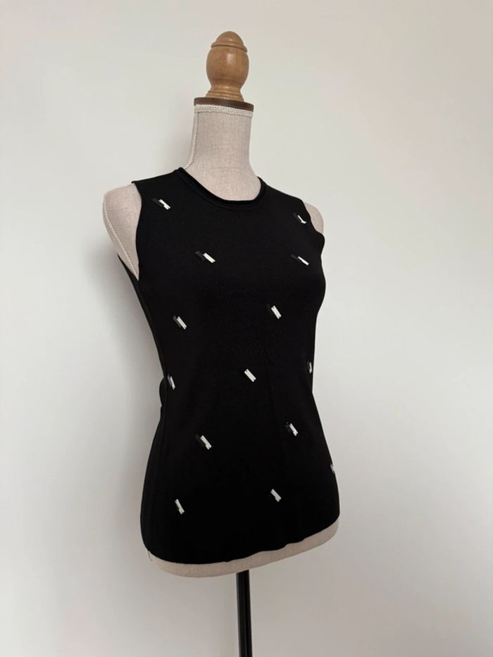 T-shirt top haut débardeur maillot camisa chemise camicia overhemd folder élastique maille - photo numéro 5