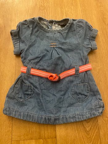 Robe en jean bébé fille 1M